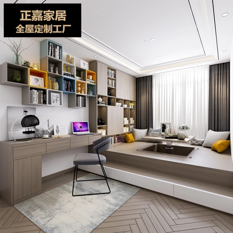 全屋家具整体衣柜定制儿童房间书房书桌榻榻米床一体订做深圳香港